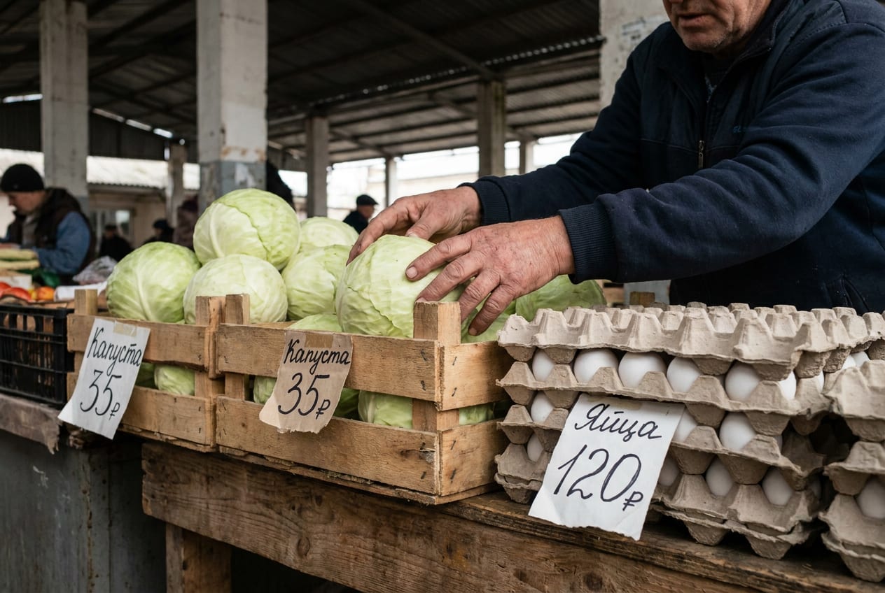 Яйца +36%, капуста +32%: логистический кризис взвинтил цены в Крыму